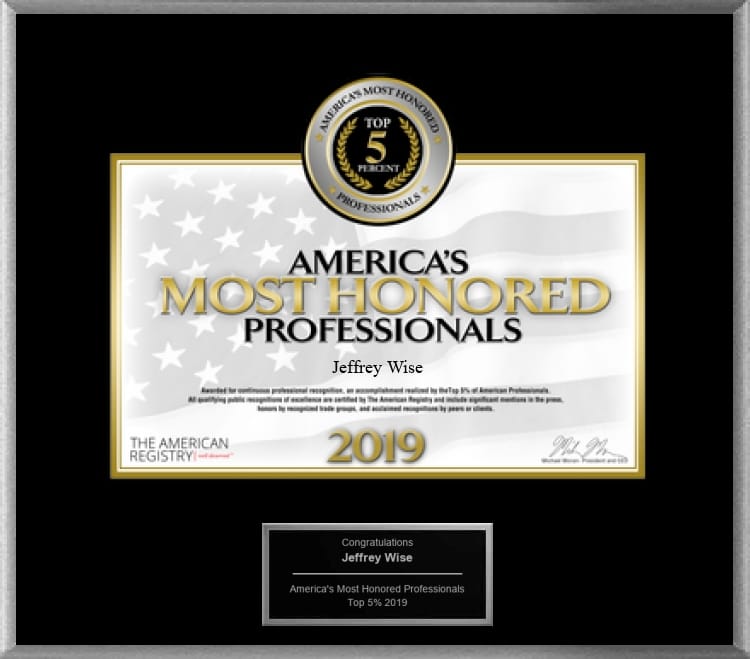 America's most honored professionals award