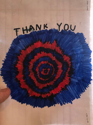 Thank you card